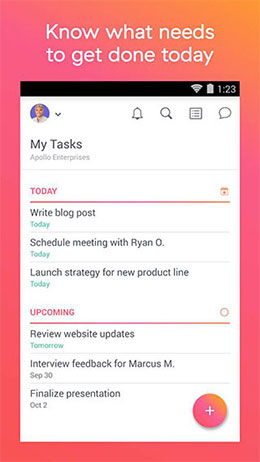 Top 10 Android Apps – September 2016 7 Asana