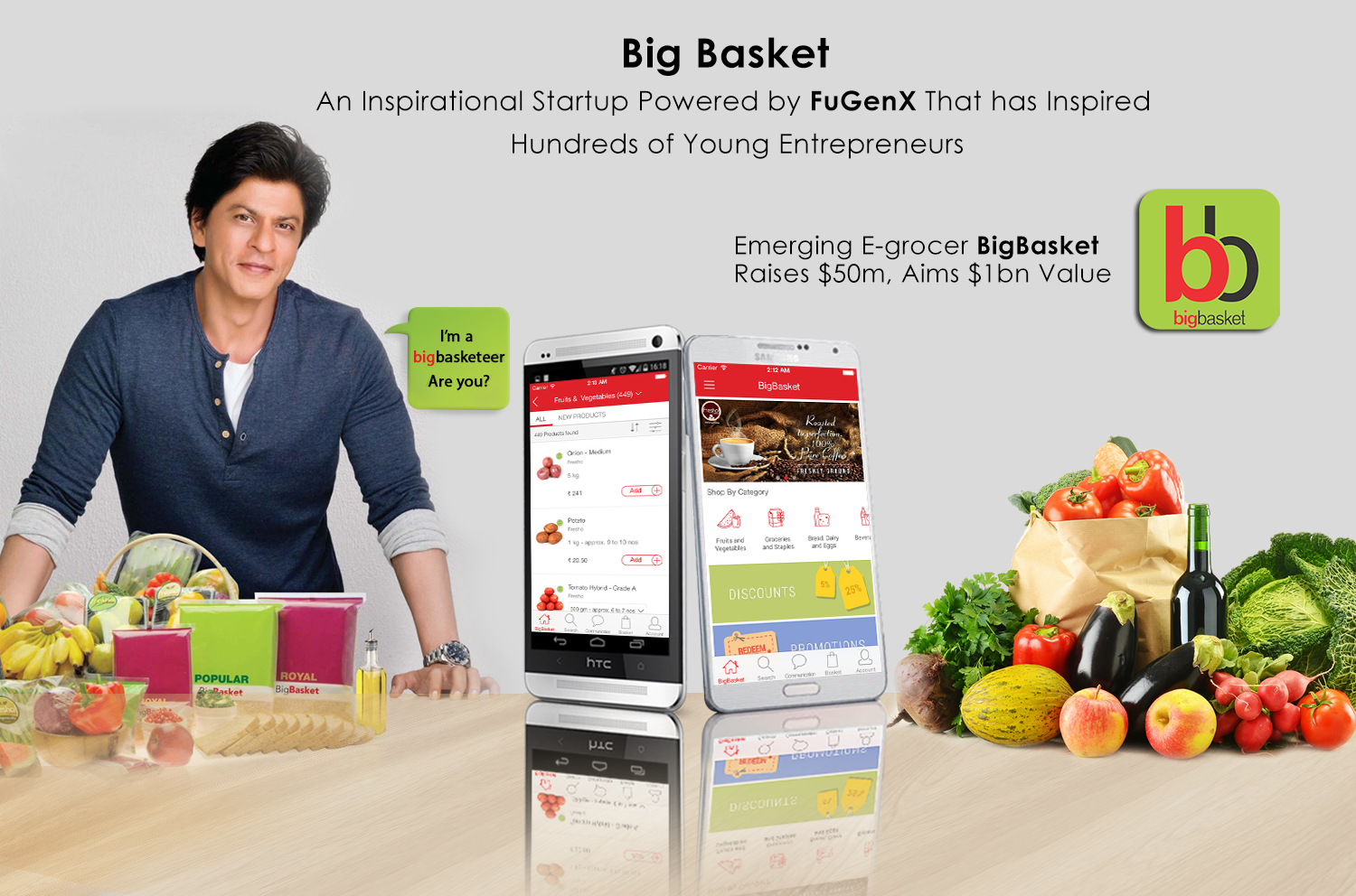 Big Basket – An Inspirational Startup Powered by FuGenX That has Inspired Hundreds of Young Entrepreneurs 1 Big-Basket-Online-Grocery-App-FuGenX